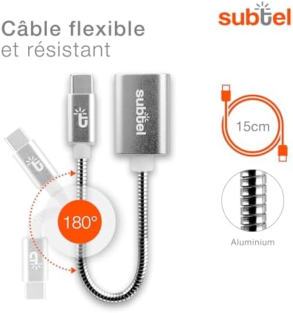 Vue 4 de Subtel Cable Otg Compatible