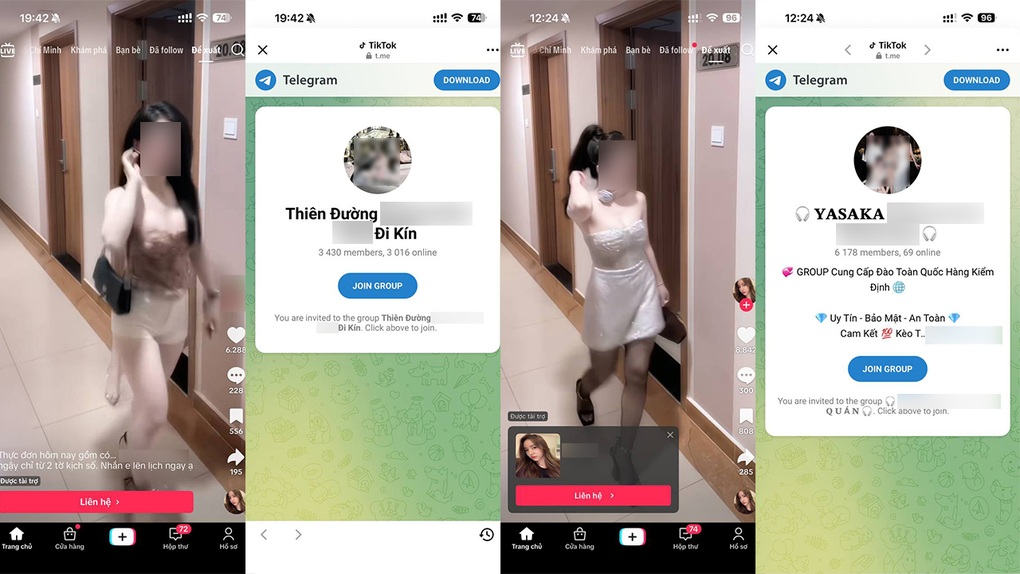 Quảng cáo bán dâm tràn lan trên TikTok - 1