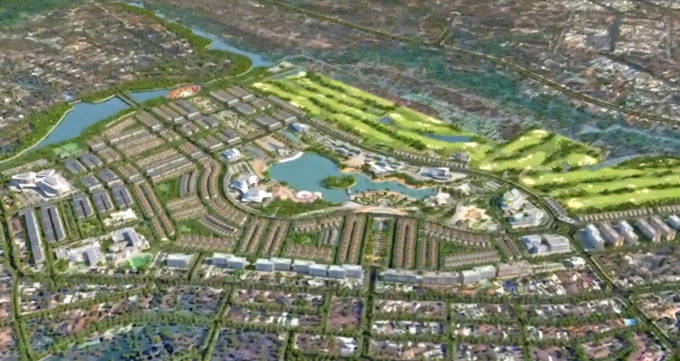 Phối cảnh Khu đô thị CK54 gần khu vực quy hoạch sân bay Pleiku. Ảnh: Cổng thông tin UBND tỉnh Gia Lai