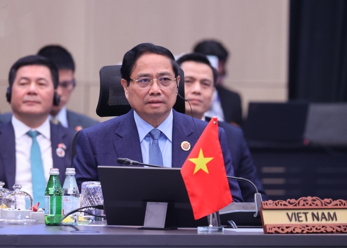 Thủ tướng Phạm Minh Chính tham dự Hội nghị Cấp cao ASEAN+3 với Trung Quốc, Nhật Bản, Hàn Quốc tại Malaysia ngày 27/10. Ảnh: VGP