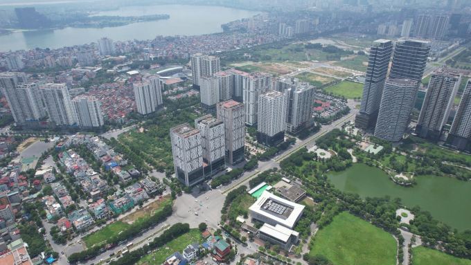 Một số tòa chung cư tại trung tâm Hà Nội. Ảnh: Duy Hưng