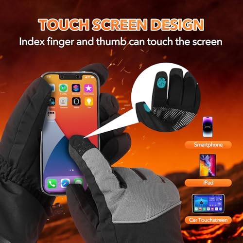 Vue 5 de Gants Chauffants Pour Homme