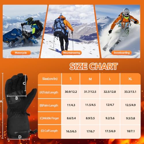 Vue 6 de Gants Chauffants Pour Homme