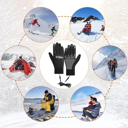 Vue 6 de Hojalis Gants Chauffants Usb