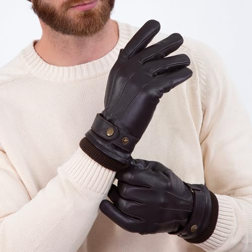 Vue 3 de Gants Homme Tactiles En