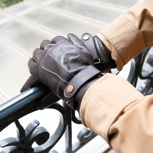 Vue 4 de Gants Homme Tactiles En