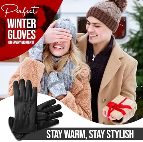 Vue 7 de Gants Homme Noir Noir