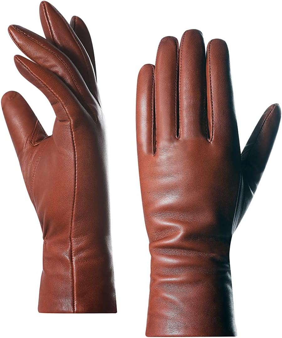Womens Leather Winter Glovesgenuine