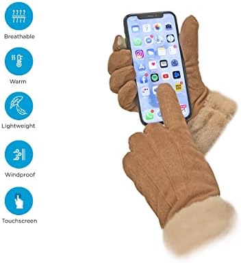 Vue 6 de Gants Dhiver Tactiles Femme