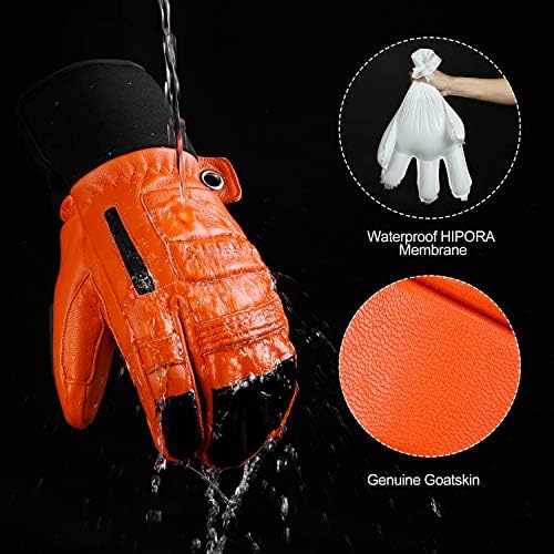 Vue 3 de Gants Ski Chauffants Hiver