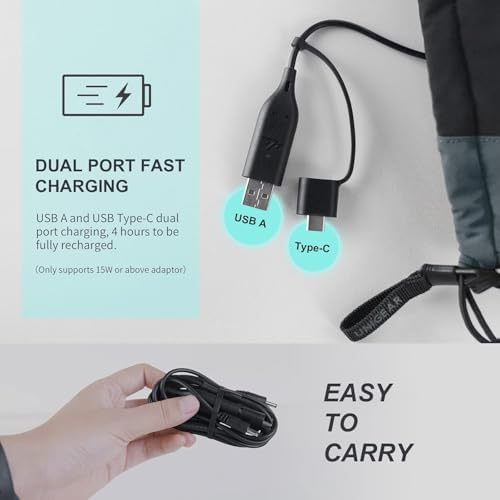 Vue 5 de Gants Chauffants Rechargeables Gants