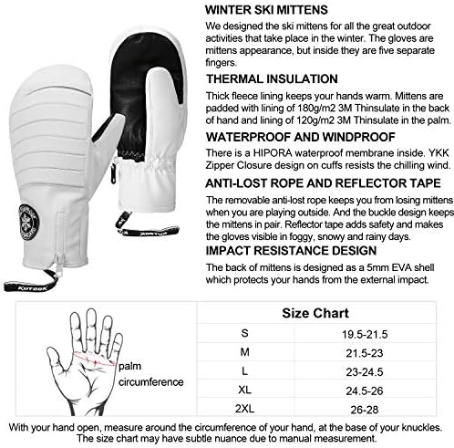 Vue 7 de Gants De Ski Gants