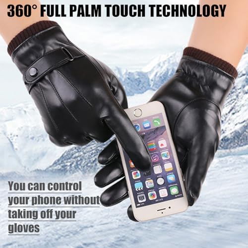 Vue 4 de Bdshunbfgants En Cuir Pour