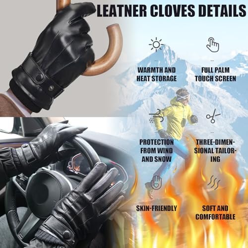 Vue 5 de Bdshunbfgants En Cuir Pour