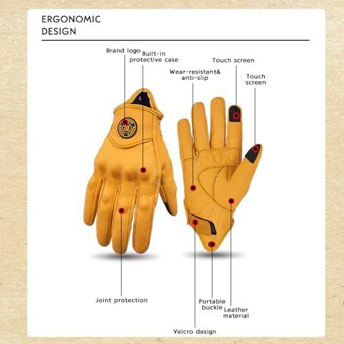 Vue 6 de Gants De Moto En