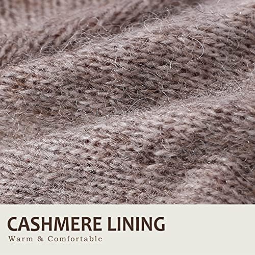 Vue 3 de Gants Hiver Femme Cuir