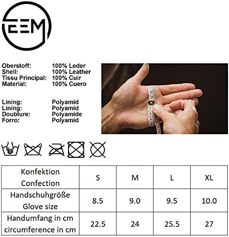 Vue 7 de Eem Gants Cuir Homme