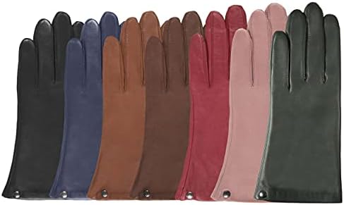 Vue 4 de Gants Femme Cuir Dagneau