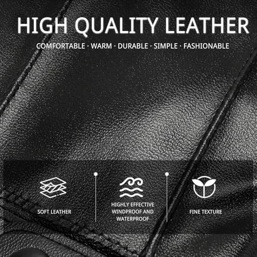 Vue 5 de Gants Homme En Cuir