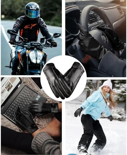 Vue 7 de Gants Homme En Cuir