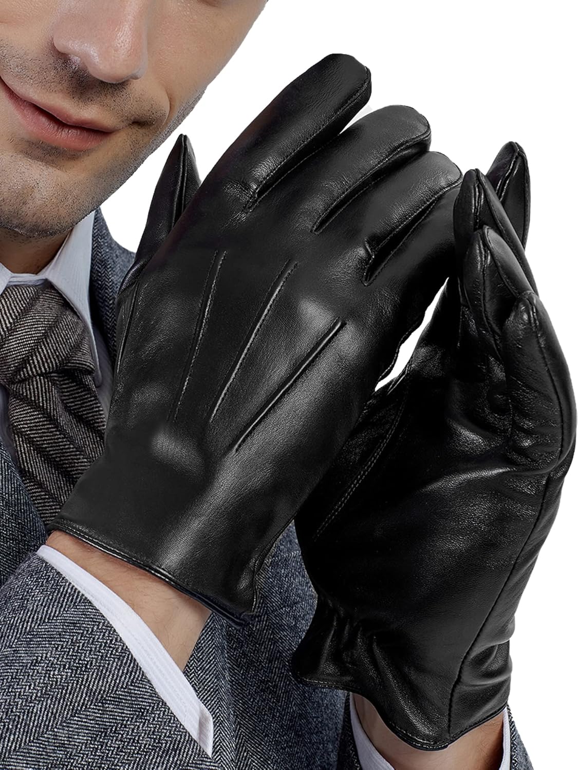 Gants Cuir Homme Hiver