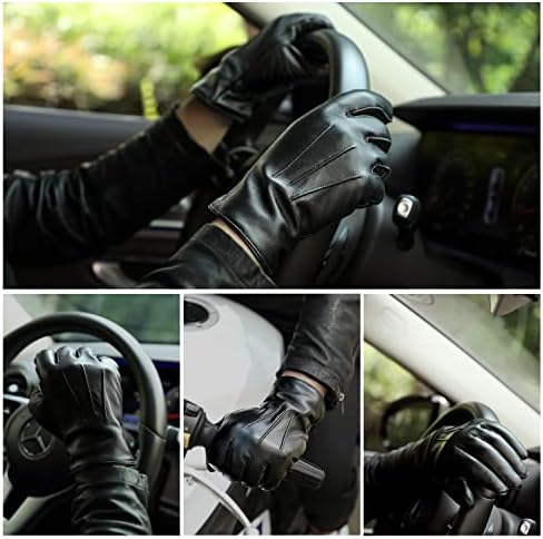 Vue 5 de Gants Cuir Homme Hiver