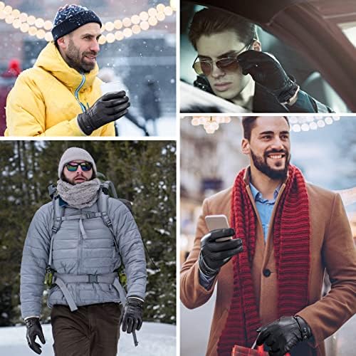 Vue 7 de Gants Dhiver En Cuir