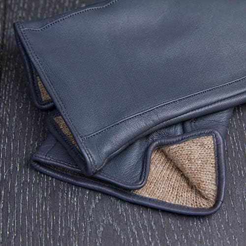 Vue 3 de Gants Tactiles En Cuir