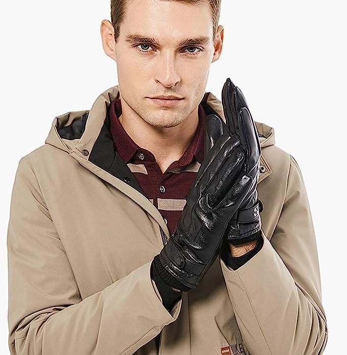 Vue 5 de Gants En Cuir Veritable
