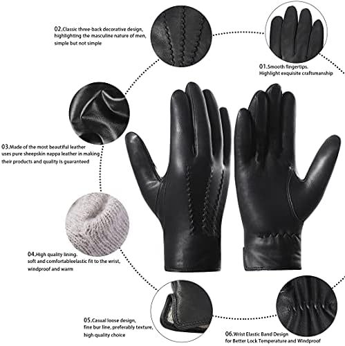 Vue 5 de Gants Pour Hommes En
