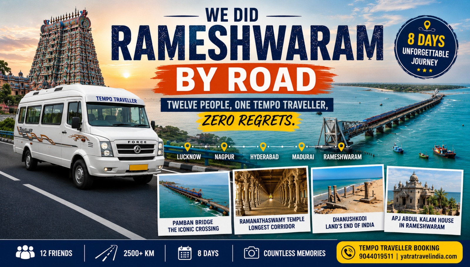 We Drove to Rameshwaram in a Tempo Traveller Here's the Full Trip Story