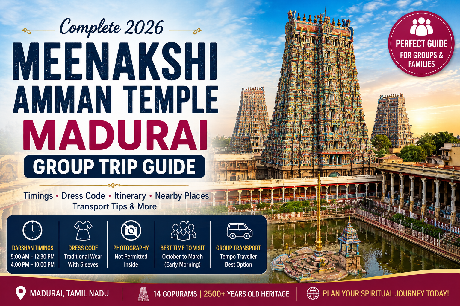 Meenakshi Amman Temple Madurai: Group Trip & Timings Guide