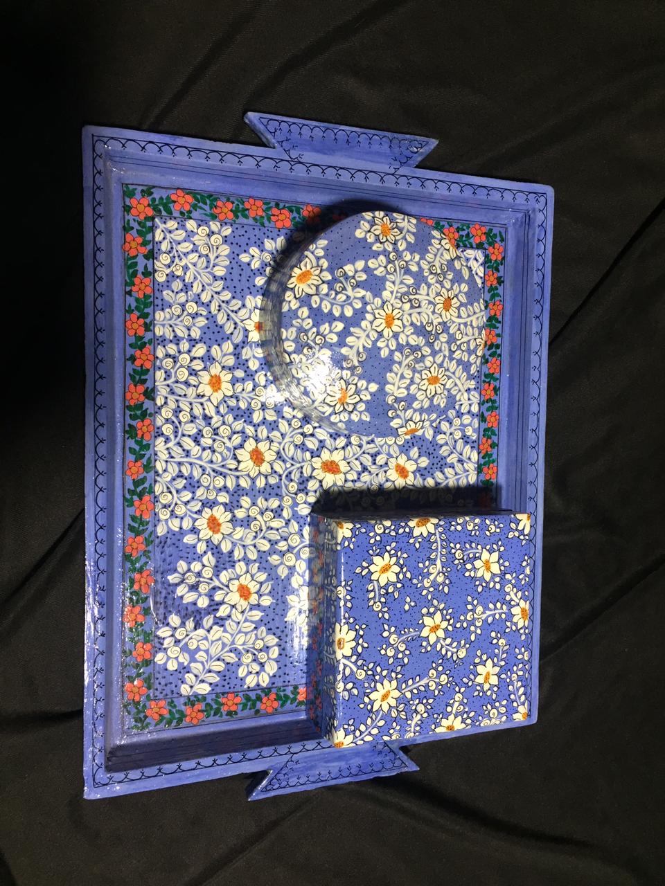 Blue Garden Stationery Set, from The Kashmir Knot Kashmiri Handicrafts