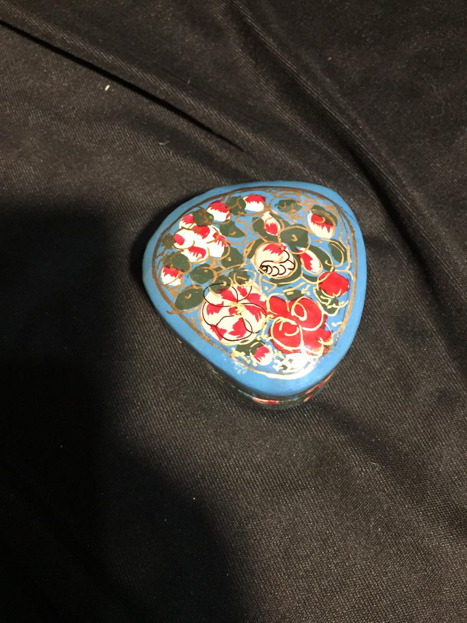 Floral Heart Trinket Box, from The Kashmir Knot Kashmiri Handicrafts