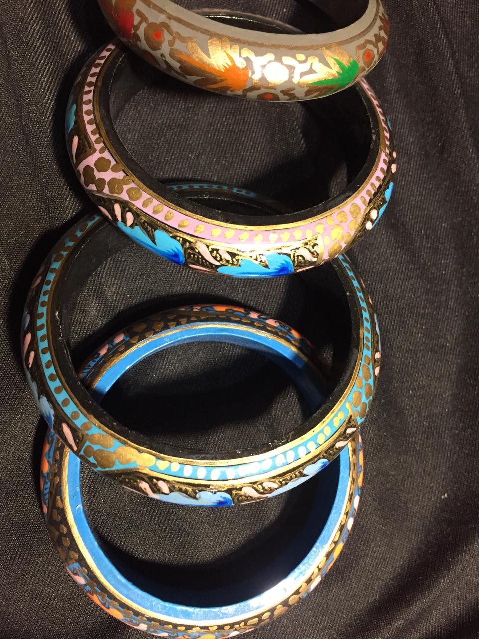 Enamel Bangle Set, from The Kashmir Knot Kashmiri Handicrafts