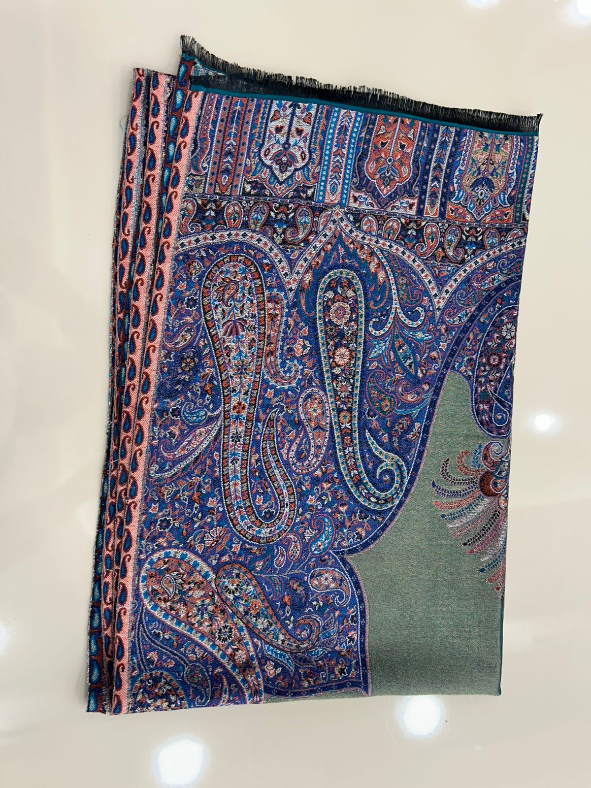 Navy Paisley Pashmina, from The Kashmir Knot Pashmina Shawls