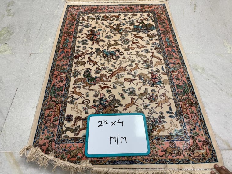 Hand-Tufted Carpet 076, hand-tufted silk carpet