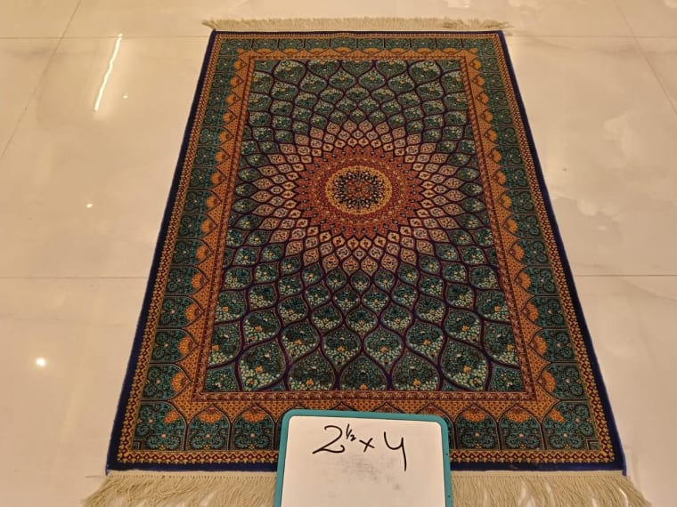 Hand-Tufted Carpet 097, hand-tufted silk carpet