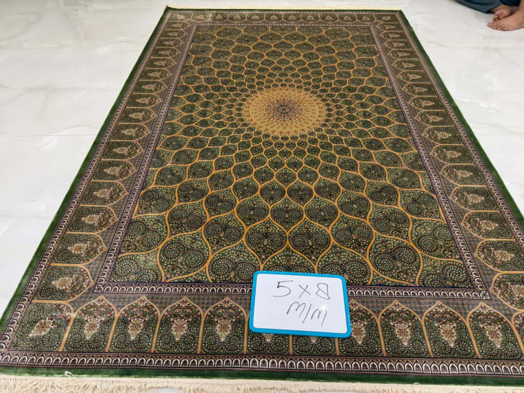 Hand-Tufted Carpet 120, hand-tufted silk carpet