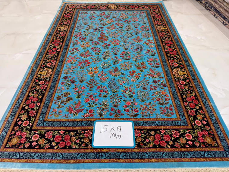 Hand-Tufted Carpet 123, hand-tufted silk carpet