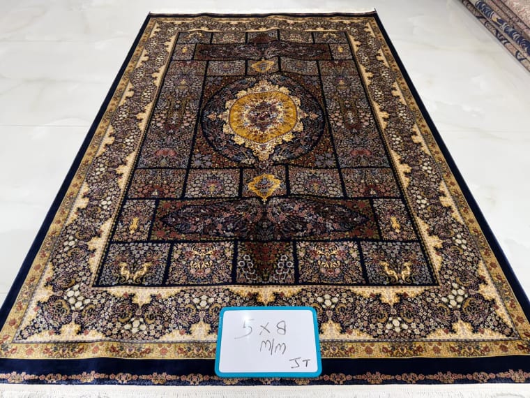 Hand-Tufted Carpet 125, hand-tufted silk carpet