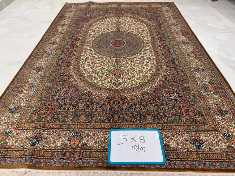 Hand-Tufted Carpet 127, hand-tufted silk carpet