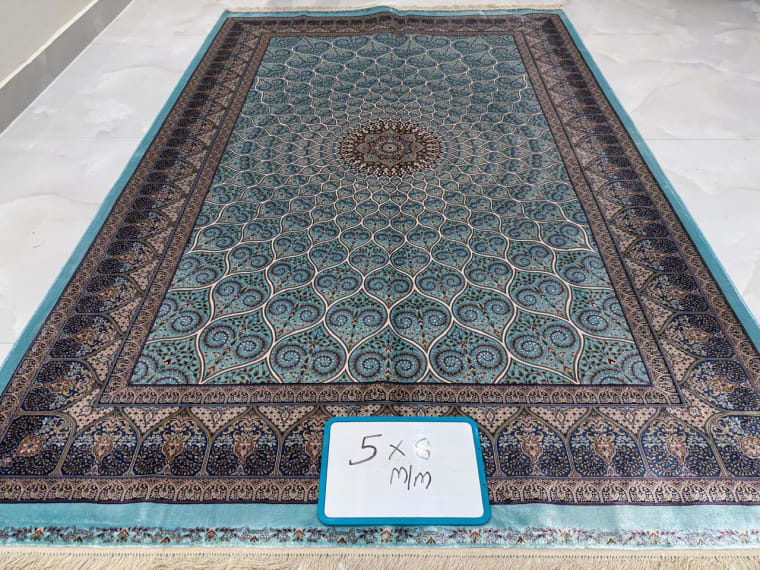 Hand-Tufted Carpet 129, hand-tufted silk carpet