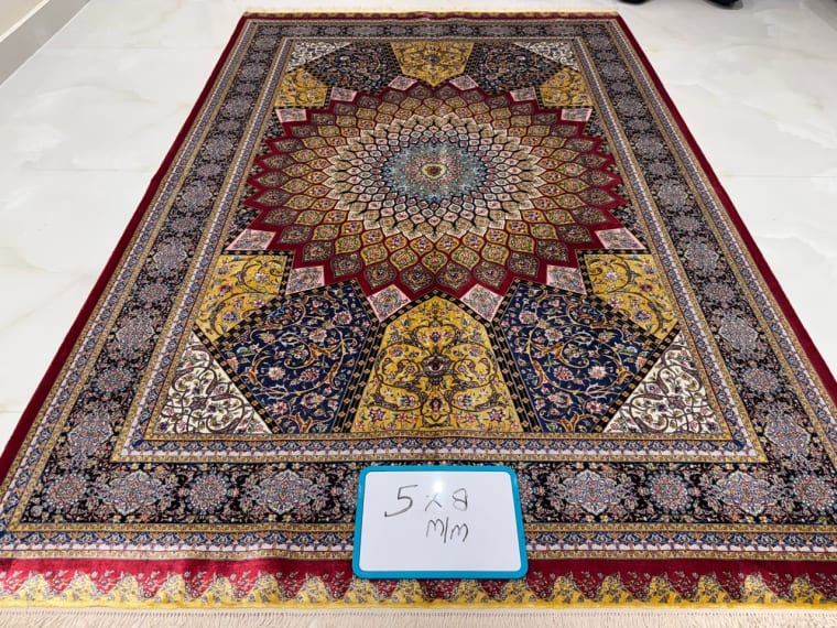 Hand-Tufted Carpet 137, hand-tufted silk carpet