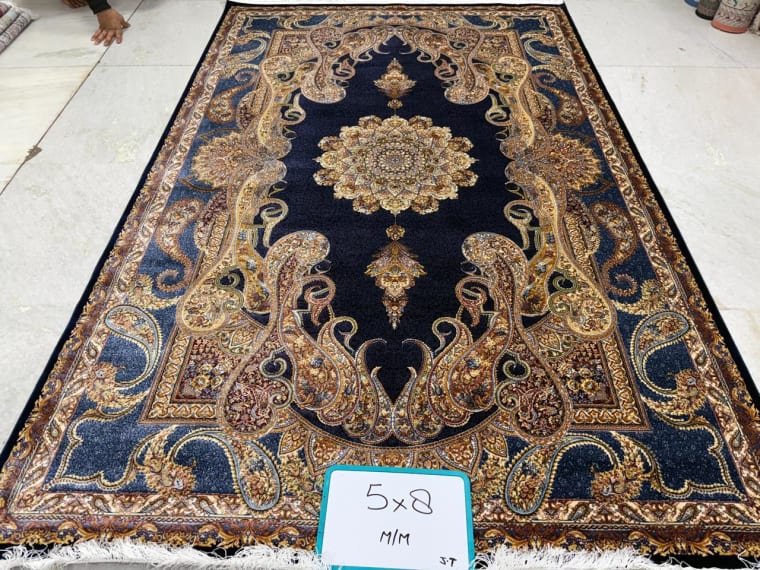 Hand-Tufted Carpet 144, hand-tufted silk carpet