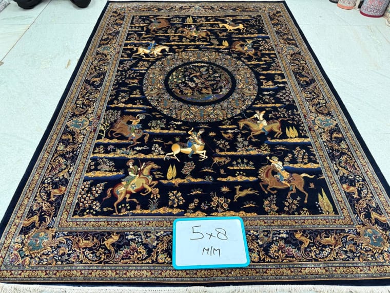 Hand-Tufted Carpet 148, hand-tufted silk carpet