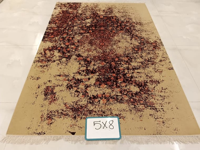 Hand-Tufted Carpet 161, hand-tufted silk carpet