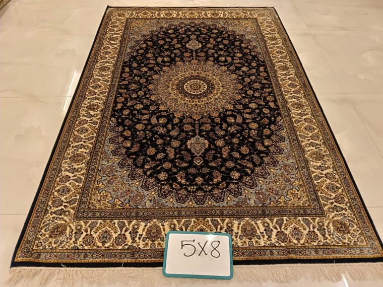 Hand-Tufted Carpet 165, hand-tufted silk carpet