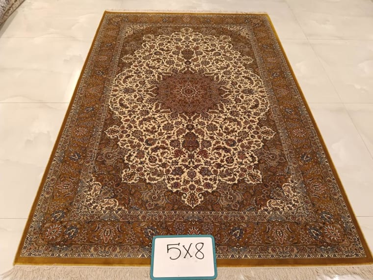 Hand-Tufted Carpet 166, hand-tufted silk carpet