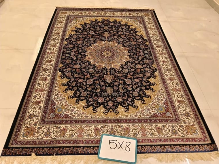 Hand-Tufted Carpet 168, hand-tufted silk carpet
